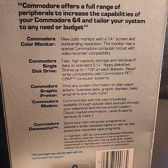 KICKMAN COMMODORE64 C64 1981 Bally Midway Arcade 81 Complete In Box Tested - Picture 6 of 7